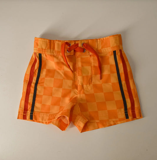 Yellow Retro Wave Swim