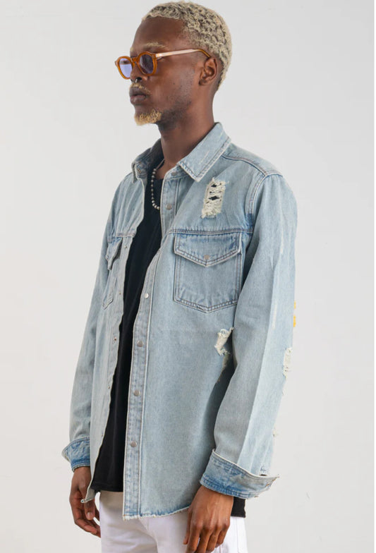 Mona Lisa Pop Art Denim Jacket